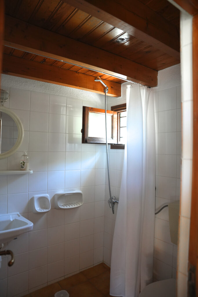 Our Stays bathroom (shower view)
